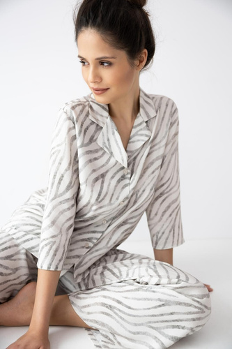 Sensis Emory 7/8 beige – pijama mujer 100% viscosa