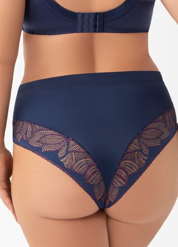 K 971 Astrid Braga de señora Gorsenia - azul marino, encaje y tul