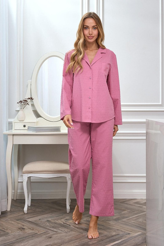 Pijama 2613 L&L algodón ligero con botones cómodo mujer