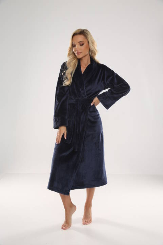 628 Albornoz de mujer Abigail Long Forex - azul marino