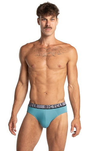 M-1063 Lama calzoncillos hombre negro-menta - algodón, elástico ancho 2-pack