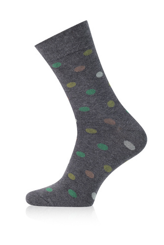 M21 Calcetines largos para hombre Italian Fashion - c.melange/verde