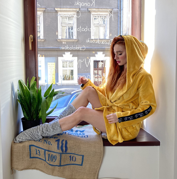 626 Abigail Bata corta de mujer Forex - miel