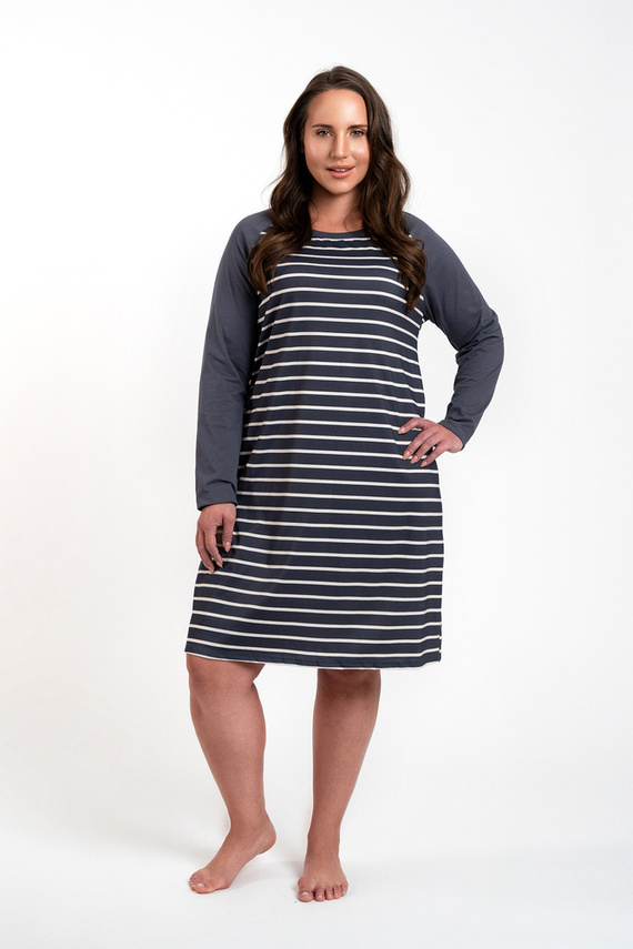 Camisón Oda Moda Italiana - estampado grafito