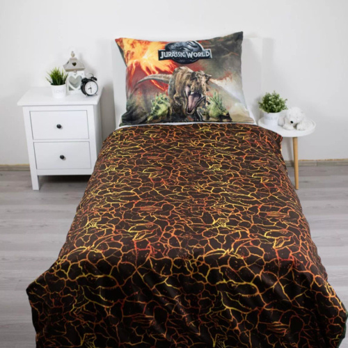 Ropa de cama 140x200 Dinosaurios Parque Jurásico Volcán 70x90 Jerry Fabrics