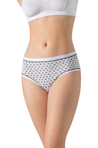 3363 MIDI-2H100 Braga Cotonella MIDI 3 piezas -algodón, tiro medio, cómoda para llevar a diario