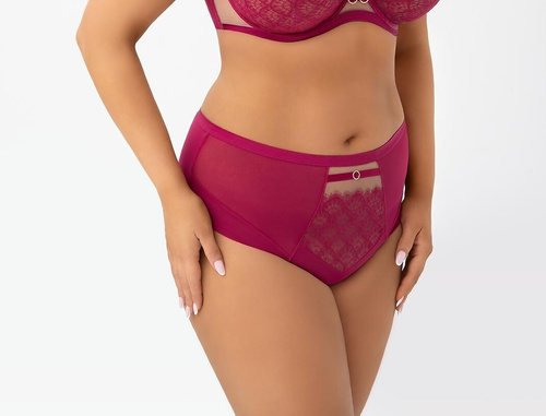 Braga mujer F006 Dayana Gorsenia rosa cintura alta tul encaje