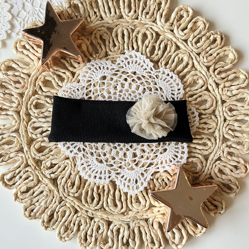 Mamatti OK02 Diadema Feliz Navidad Niña - Negra, Elegante Diadema para Niñas