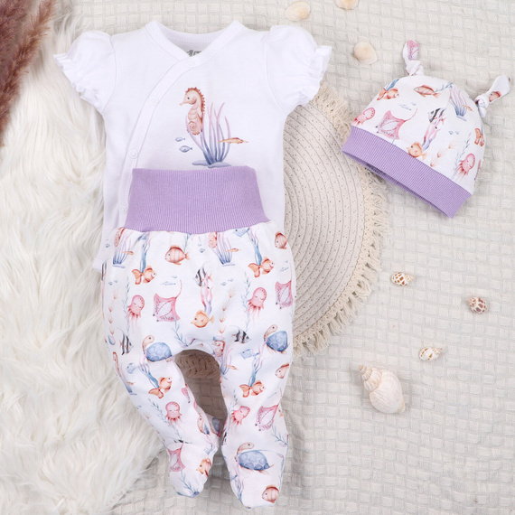 ABN-5490 Gorro para bebé Underwater World Nini - algodón orgánico, suave y transpirable