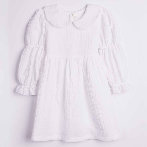 Vestido para niña Nicol 224285 muselina 100% algodón manga larga