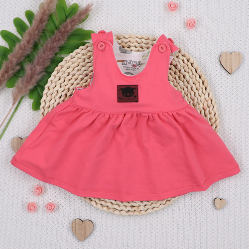 Vestido bebé Nini Sweet Koala 95% algodón orgánico fabricado en Polonia