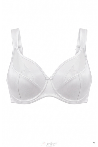 Biustonosz Mira Unikat moldeador ligero con tirantes ajustables - blanco