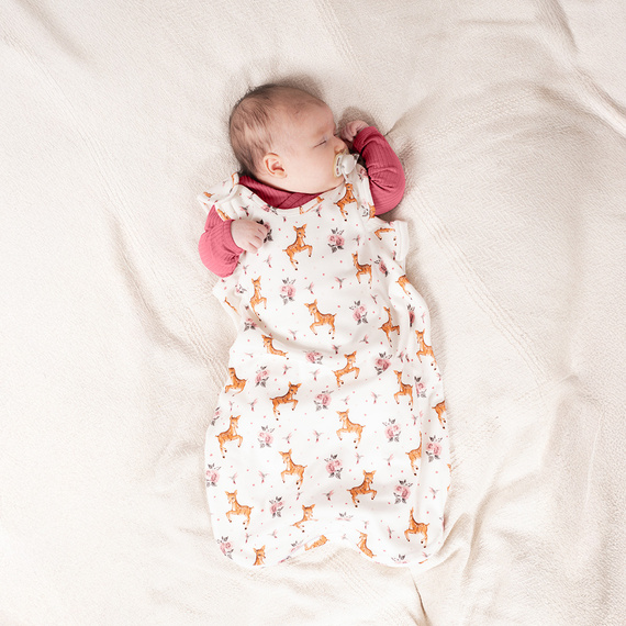 216043 Saco de dormir para bebé Lala Nicol - 100% algodón, diseño de sarnie y pájaro