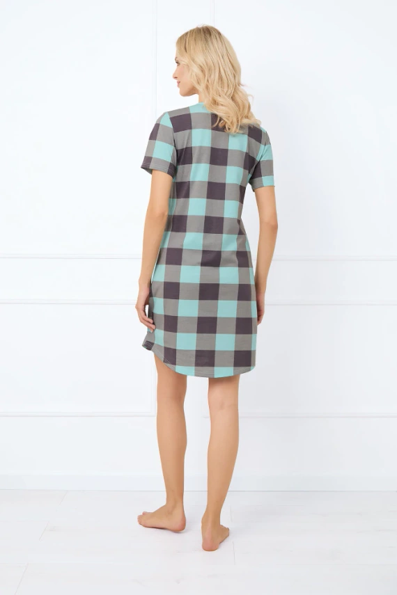 Camisón y bata de lactancia Sandra, manga corta Moda Italiana