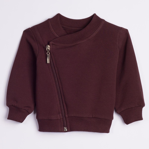 226273 Nicol HANIA Sudadera tipo ramonesa infantil marrón oscuro algodón