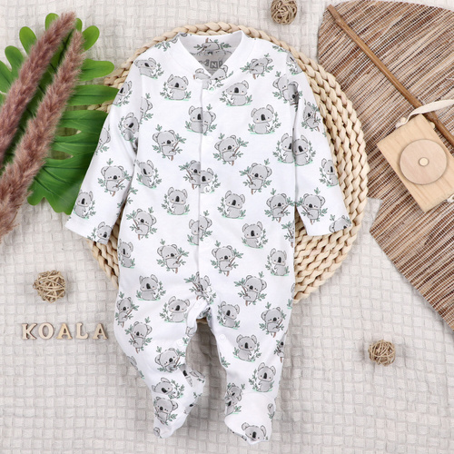 ABN-5206 Pijama enterizo para bebé Nini Sweet Koala 100% algodón orgánico