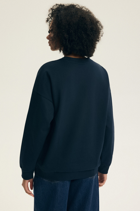 Sudadera mujer Dessie Henderson de algodón, ligeramente afelpada, con estampado