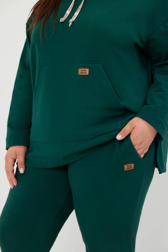Lagos Sudadera con capucha Mujer Moda Italiana - c. verde