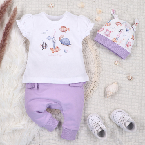 ABN-5483 Camiseta para bebé Underwater World Nueve algodón orgánico niña