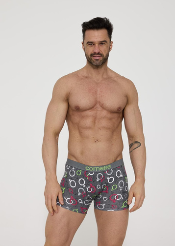508/165 Calzoncillos bóxer Cornette High Emotion - Calzoncillos bóxer de algodón para hombre con estampado de colores y elástico plano