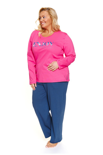 7328 Doctor Nap Peony pijama de mujer - algodón, talla grande, manga larga