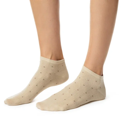 Stopki damskie Steven 114 Summer de algodón finas para sneakers beige 176