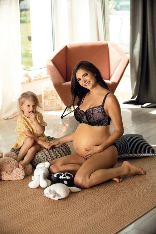 3050 Sujetador de lactancia acolchado Lupoline - negro