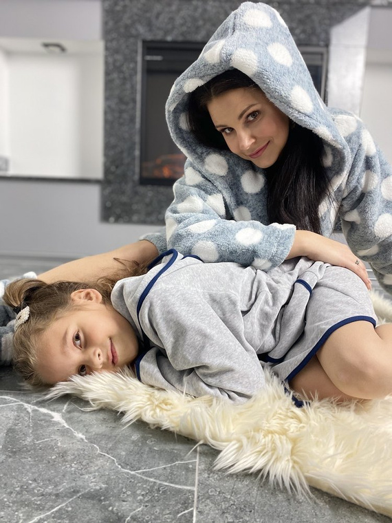 374 / 375 Albornoz infantil Desiree - gris