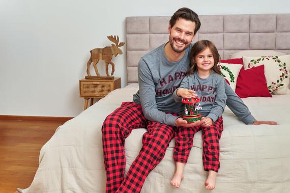 7344 Pijama de hombre gris oscuro Doctor Nap - 100% algodón