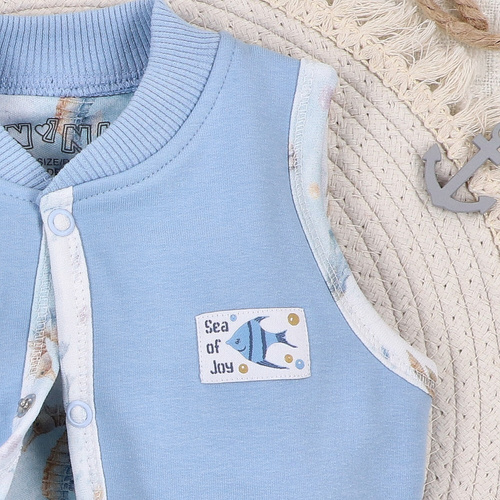 ABN-5458 Chaleco Sea Of Joy Nini - algodón orgánico, cierre cómodo