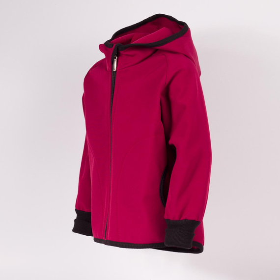 229002 Nicol Chaqueta softshell para niña con capucha, forro polar, reflectante - burdeos