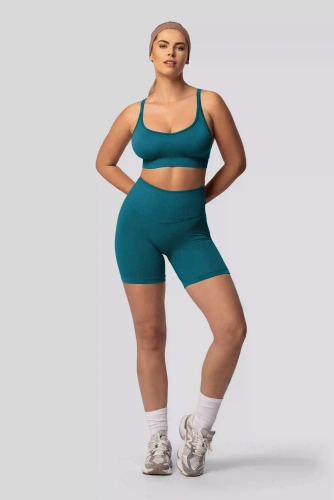 Spaio PUSH-UP PRO shorts moldeadores sin costuras tiro alto fitness tale blue