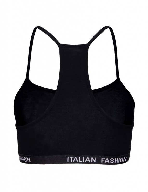 Nikola Sujetador para niña, tirante estrecho Italian Fashion- negro