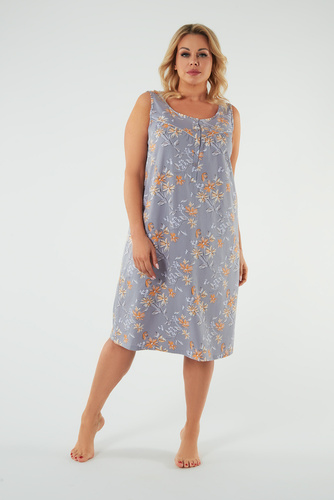 Nidri camisón de tirantes anchos Moda Italiana - estampado