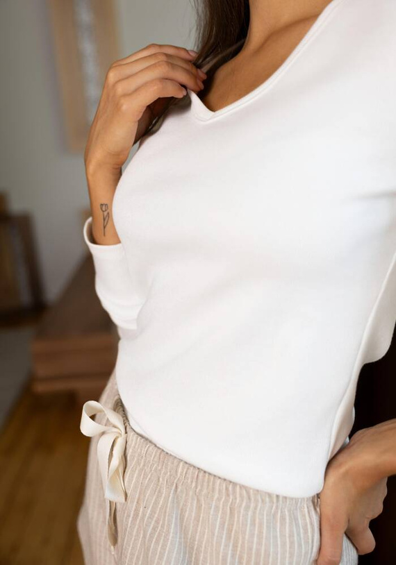 Pijama de mujer Beatrix Sensis Flannel - crema-beige