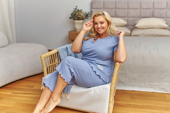 7468 Doctor Nap pijama mujer algodón 3/4 suave y cómoda