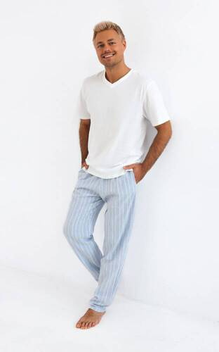 Pijama de hombre David Sensis - perla