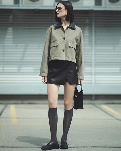 Calcetines hasta la rodilla Gabriella Visa 608 - negro, 40 den, dobladillo no prensado