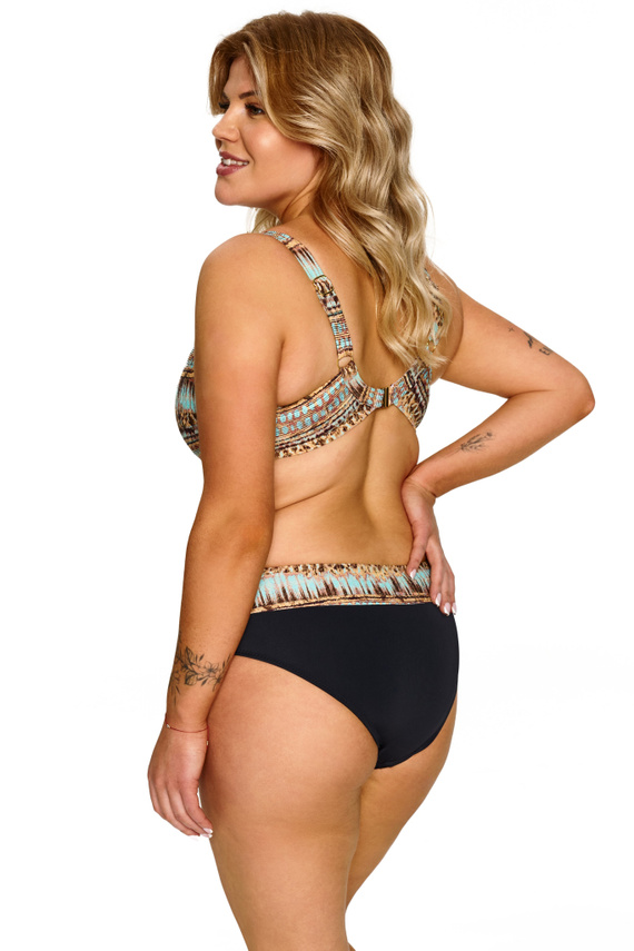 Braguitas de baño Lupoline Nicole clásicas para mujer, estampadas negras