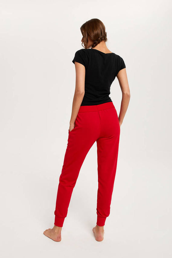 Todra Pantalones de chándal Moda Italiana- rojo