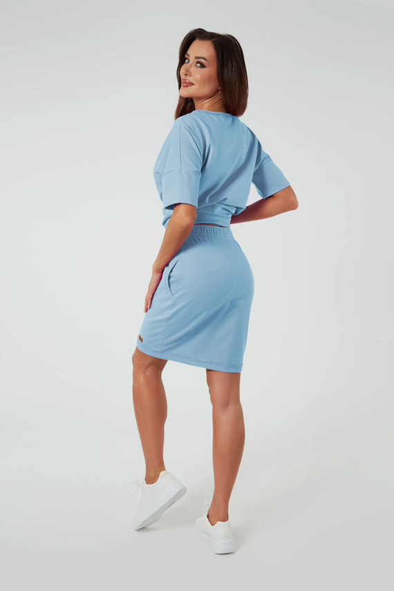 Minifalda de mujer Stella Moda Italiana - azul