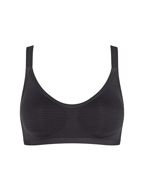 Bralette sloggi ZERO Feel Air sin costuras, ligero black