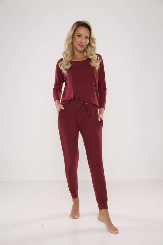 555 Paula Pijama de mujer De Lafense - granate