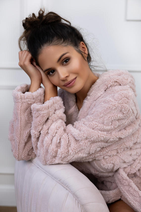 Albornoz de mujer Giulia de Sensis - rosa sucio