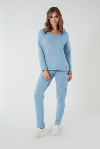 Stella Pantalones mujer Moda Italiana - azul