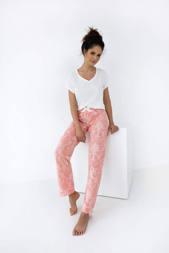 Pijama de mujer Kalina Sensis - crudo y salmón