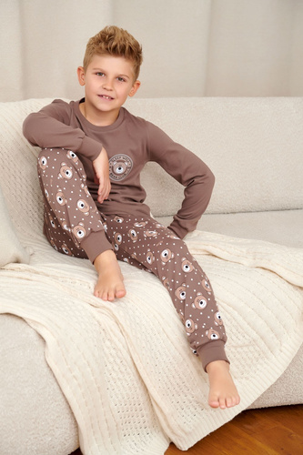 Doctor Nap 7509 Bear Club Pijama infantil de algodón larga con bolsillos