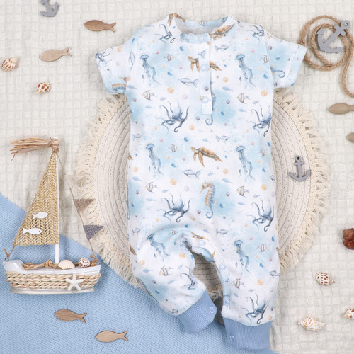 ABN-5452 Rampas para bebé Sea Of Joy Nini - algodón orgánico, cómodos botones a presión