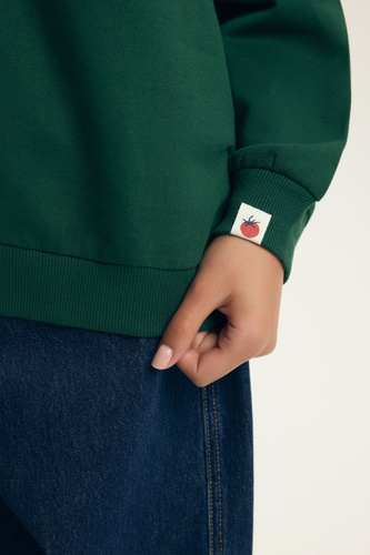 Sudadera mujer Dessie Henderson de algodón, ligeramente afelpada, con estampado