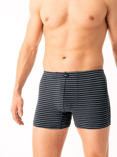 Calzoncillos bóxer para hombre Key MXH 311 azul marino - algodón, cómodos y transpirables